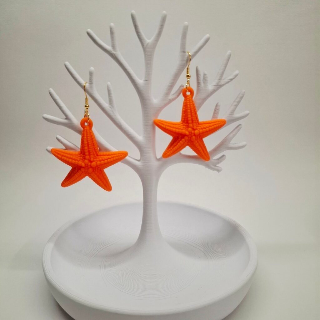 3D Printed Σκουλαρίκια ''Αστερίας''