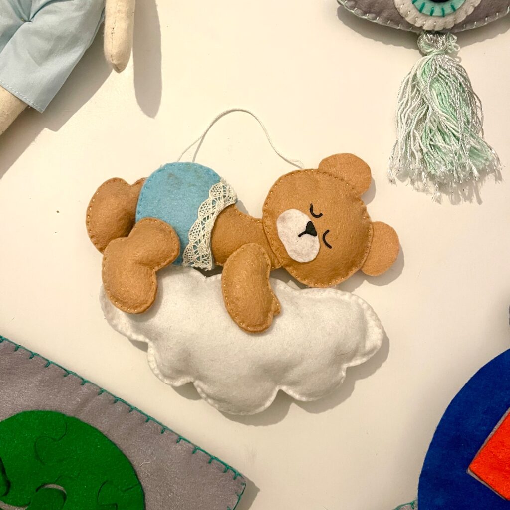 «Sweet Dreams Bear» – Χειροποίητο Δώρο Μαιευτηρίου