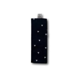Black-white hearts bookmark