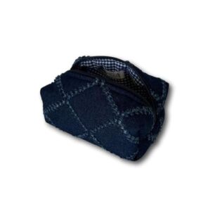 Jean geometrical mini makeup bag