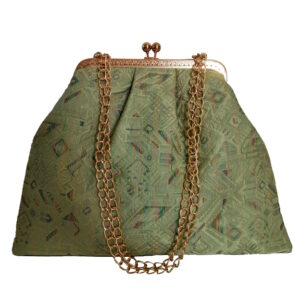Xειροποίητη τσάντα clutch ώμου ή χιαστί από ύφασμα σε στυλ vintage
