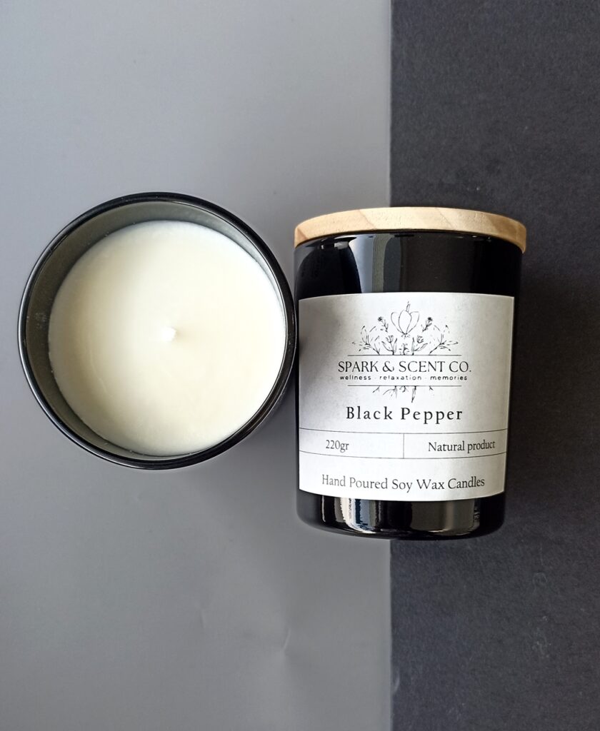 Αρωματικό κερί σόγιας Black Pepper 220g