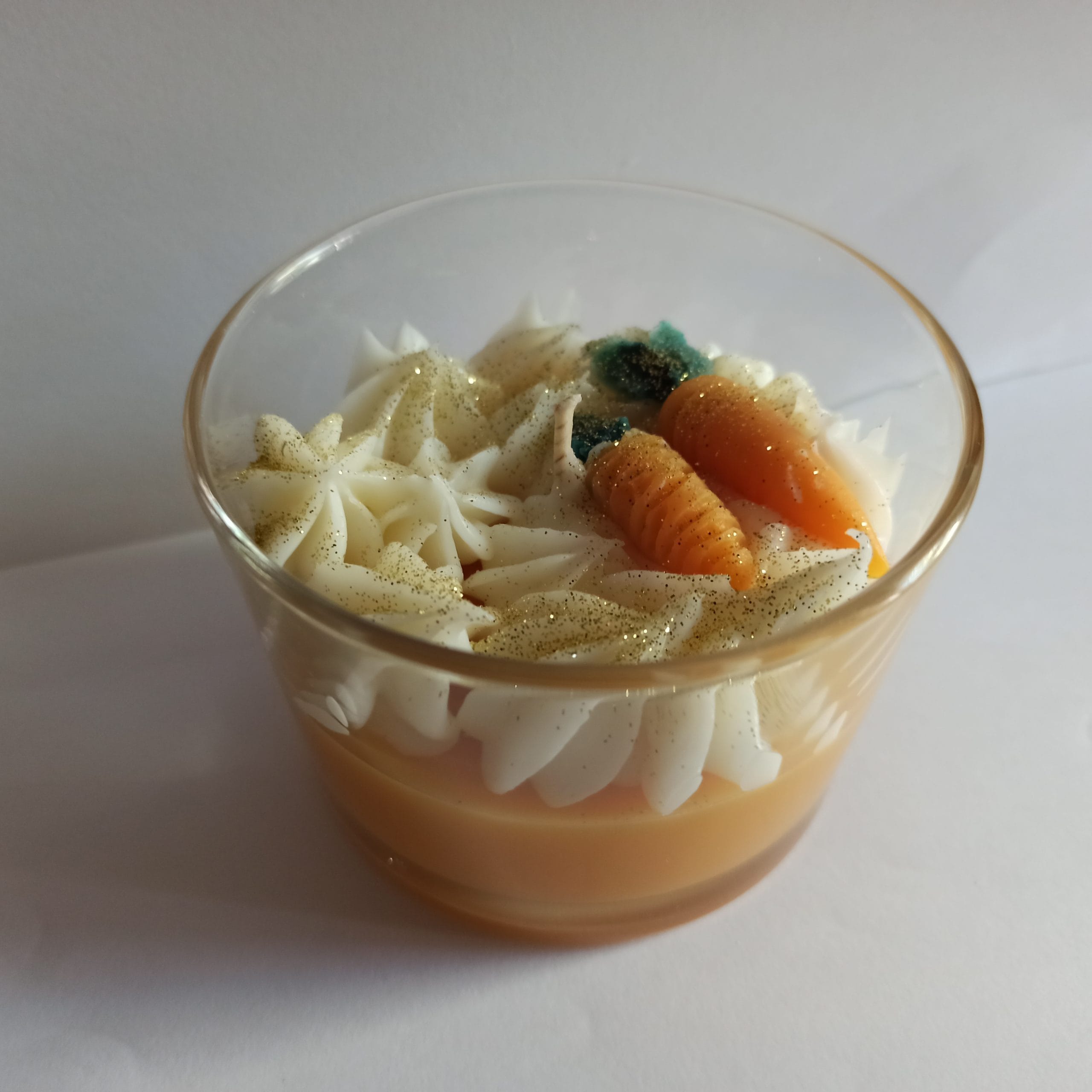 Κερί σόγιας carrot cake 100γρ σε γυάλινο ποτήρι