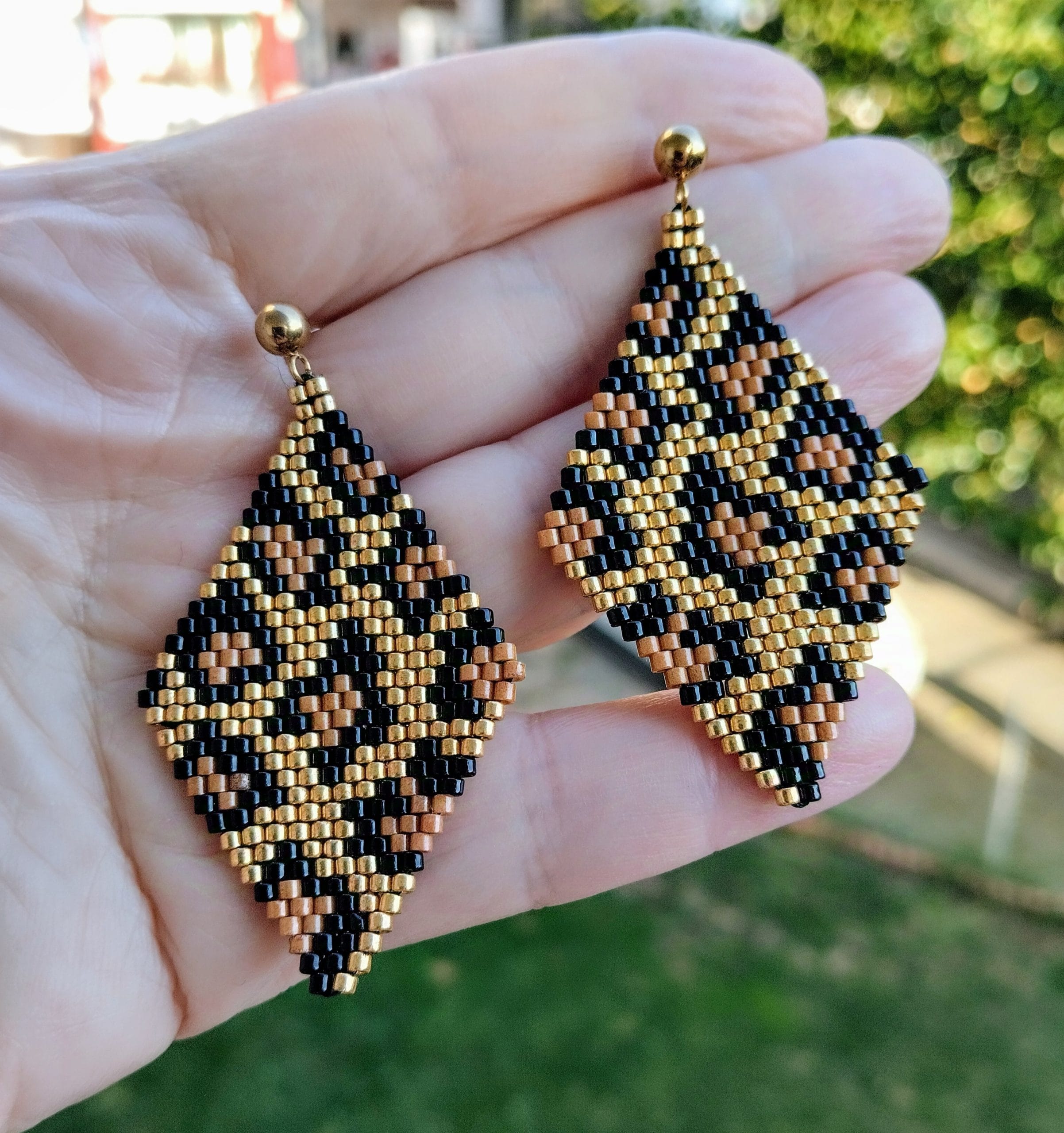 Ατσάλινα σκουλαρίκια leopard