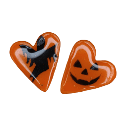 Σκουλαρίκια Halloween καρδιές
