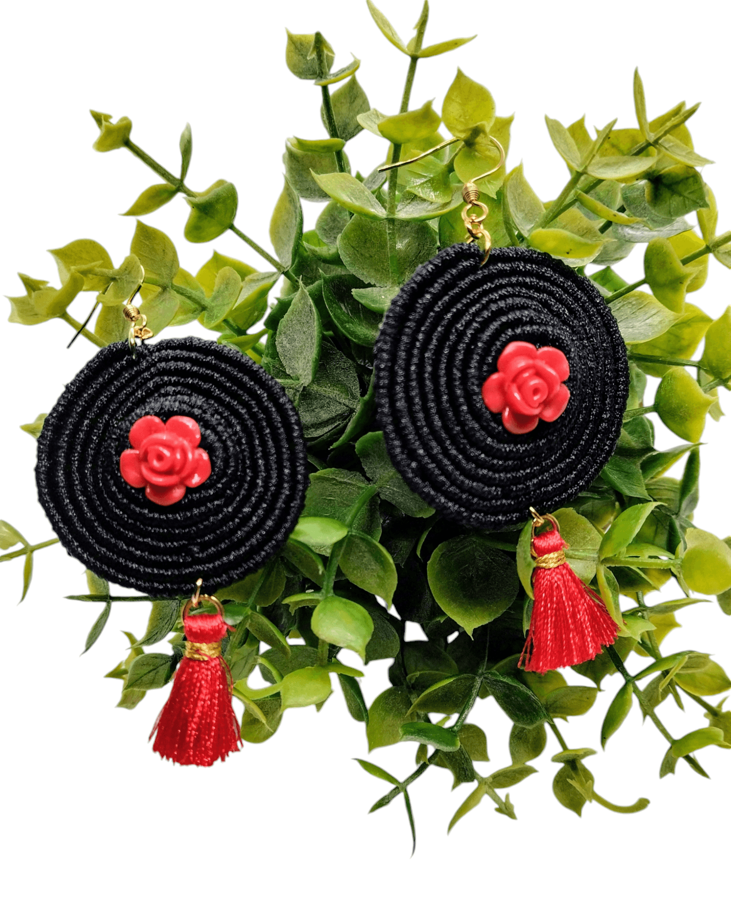 Σκουλαρίκια macrame spiral