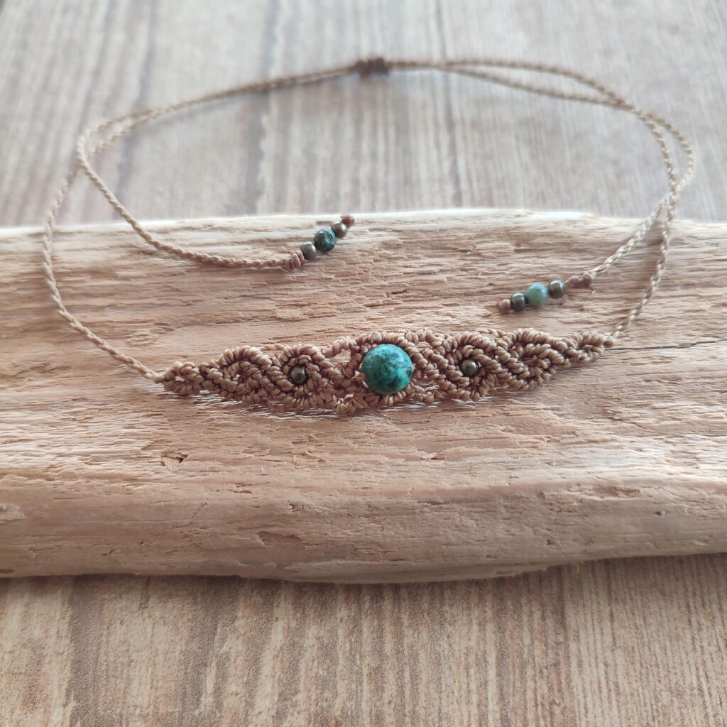 Κολιέ τσόκερ boho μακραμέ