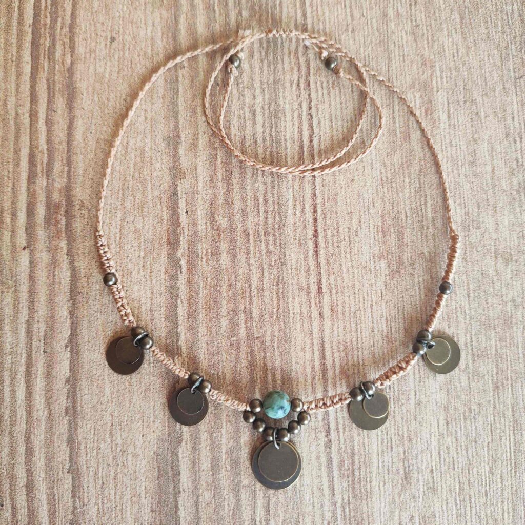 Κολιέ τσόκερ boho μακραμέ