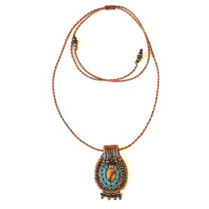Κολιέ boho μακραμέ