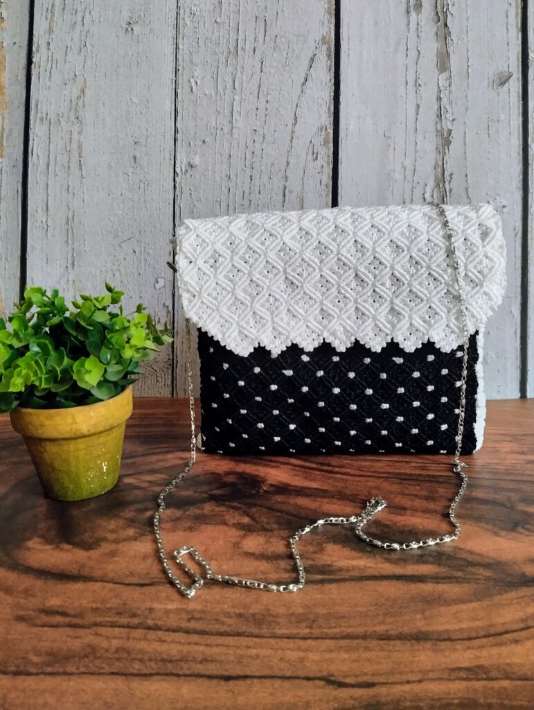 Boho τσάντα ώμου γυναικεία macrame