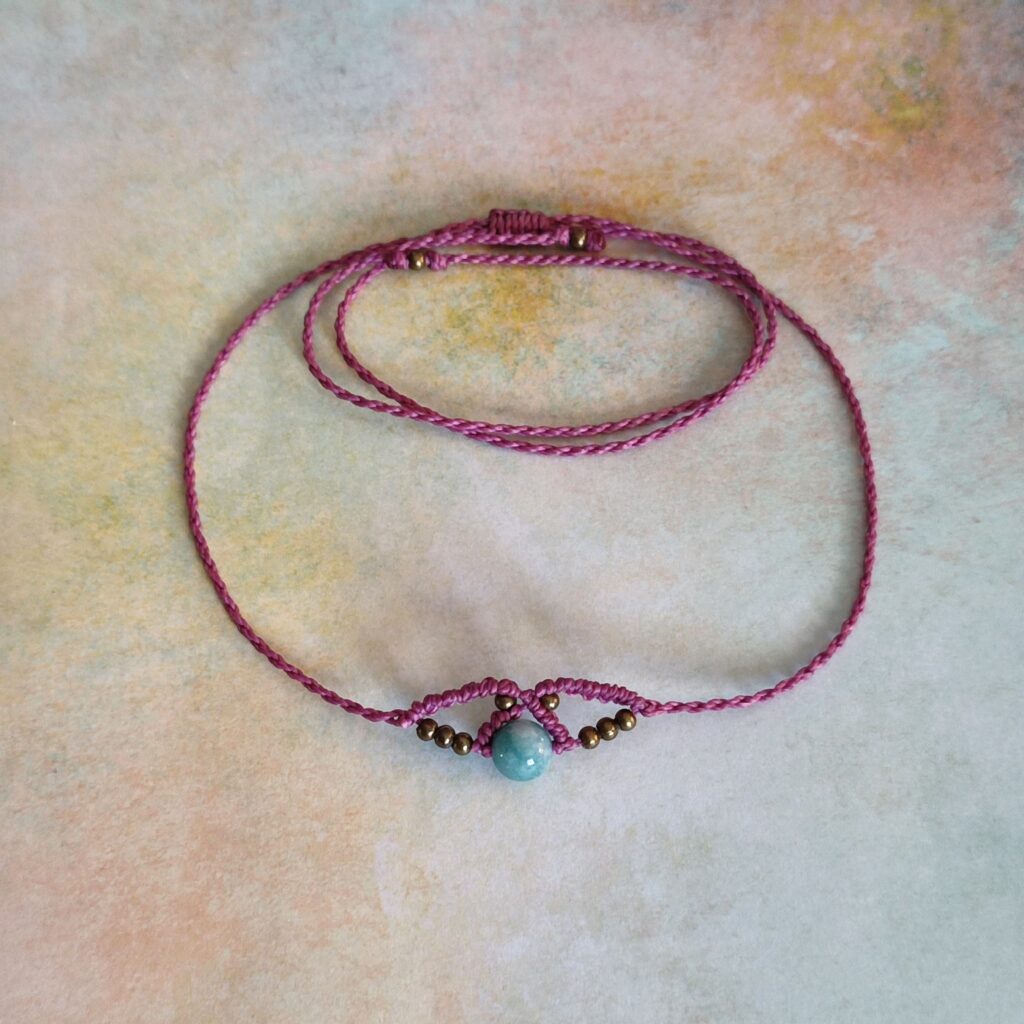 Κολιέ τσόκερ boho μακραμέ