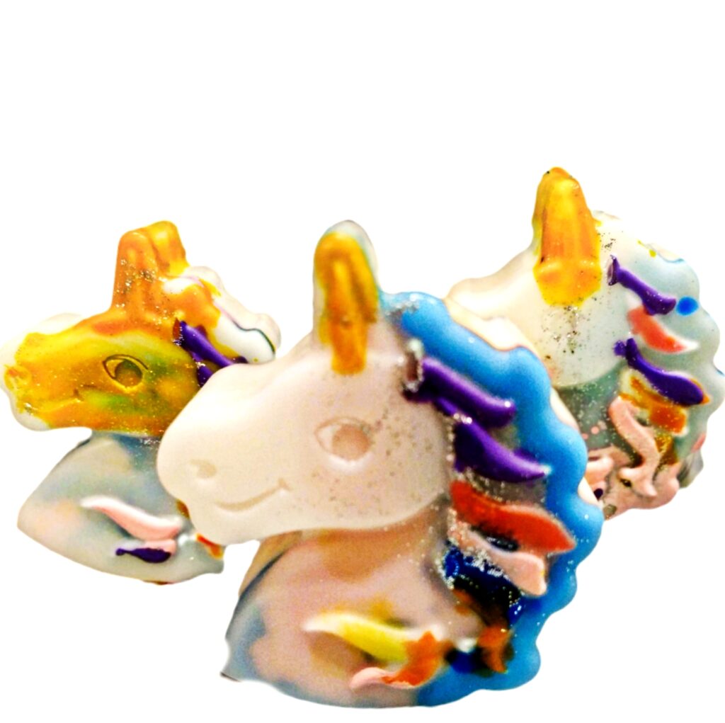 Σαπουνάκι unicorn χειροποίητο γλυκερίνης 80gr