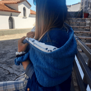 Lousounένια, απαλή πασμίνα 2σε1
