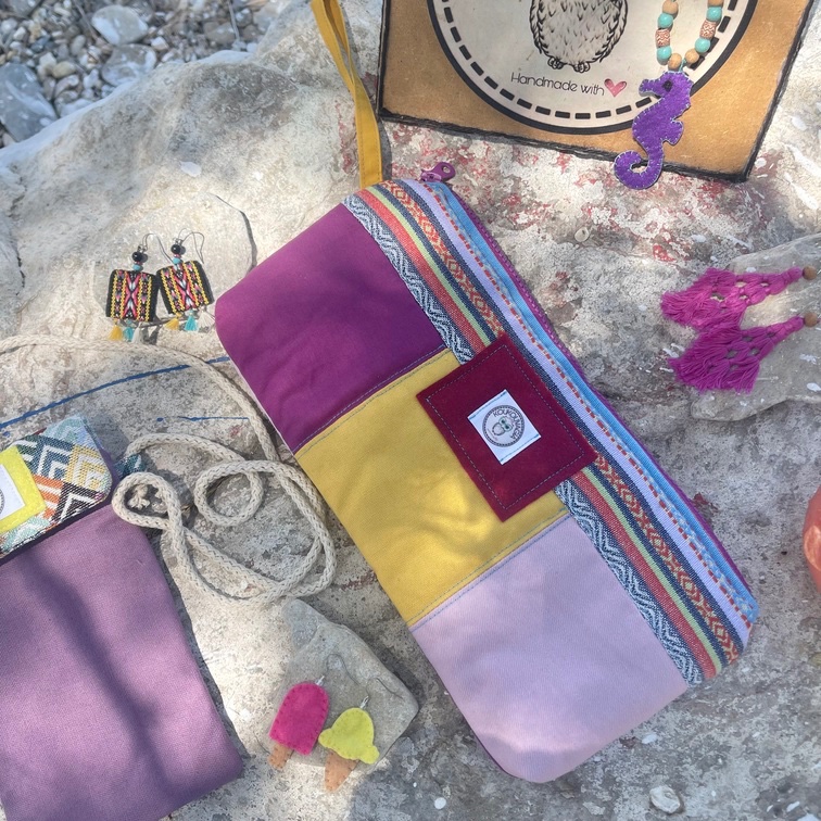 Χειροποίητο τσαντάκι κινητού Boho Vibes