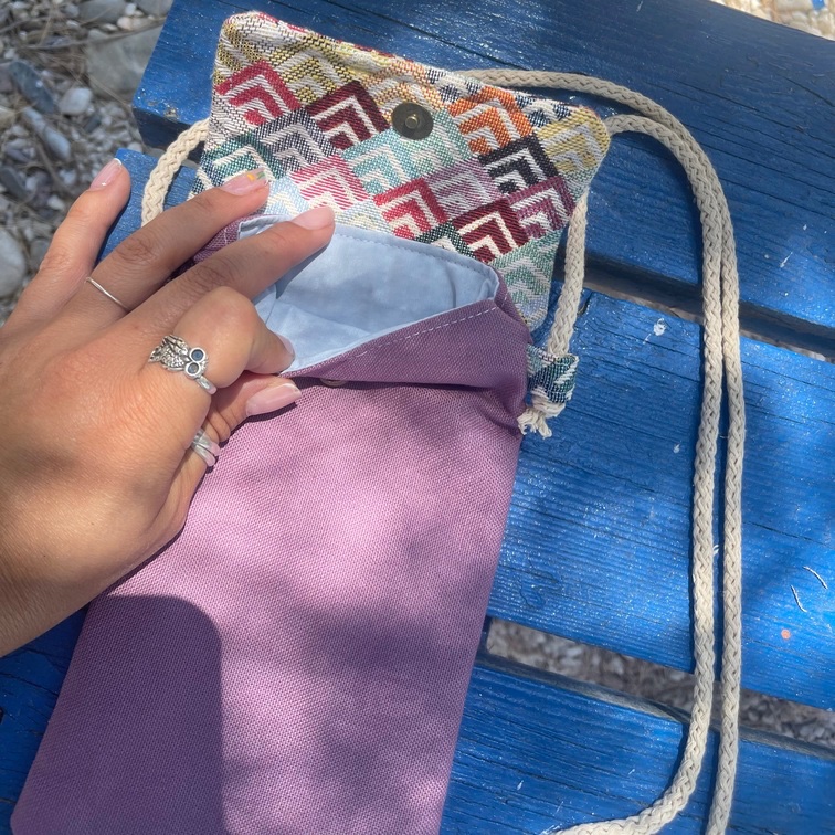 Χειροποίητο τσαντάκι κινητού Boho Vibes