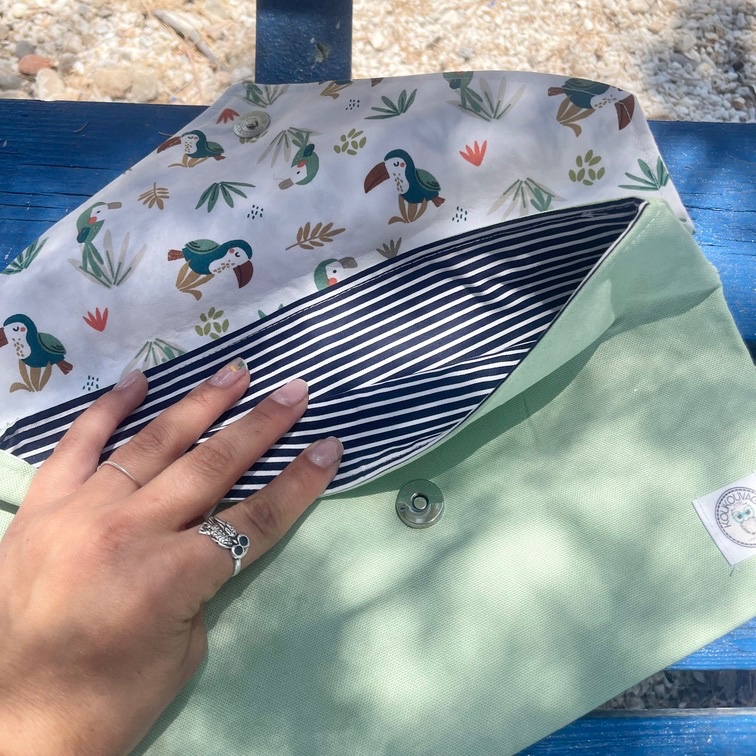 Χειροποίητο Clutch Tropical Forest