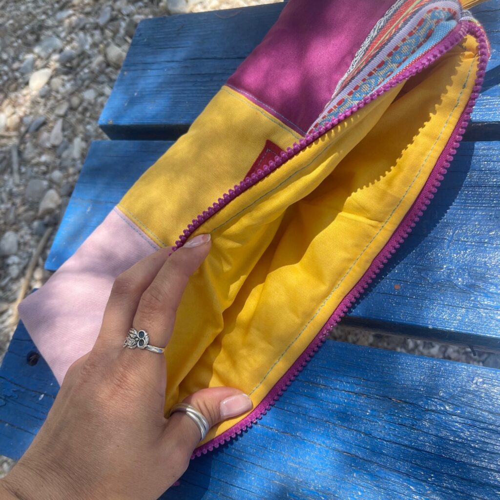 Χειροποίητο clutch & pouch Boho Breeze