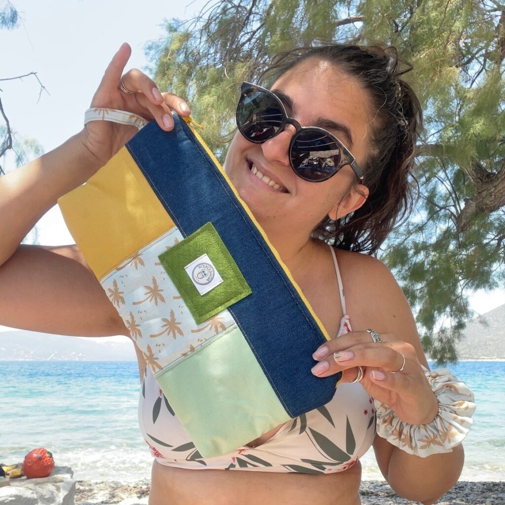 Χειροποίητο clutch & pouch Boho Breeze