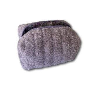 Lilac terry beauty bag