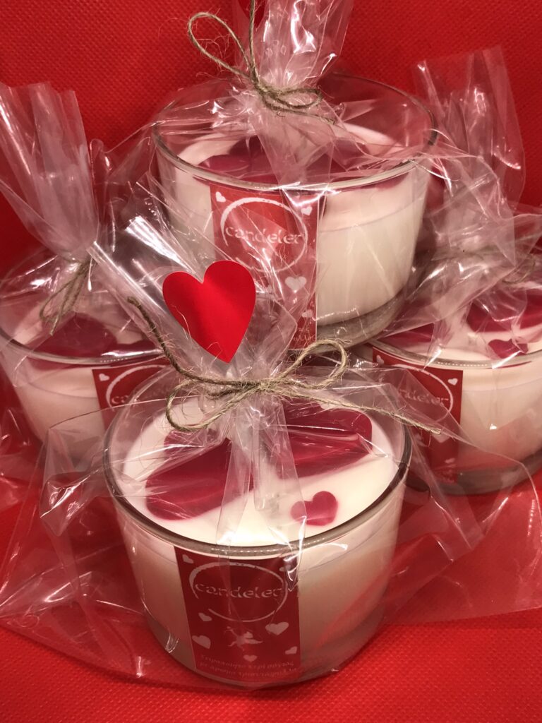 Κερί με Καρδούλες Valentines's Day