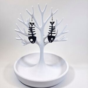 3D Printed Σκουλαρίκια ‘Fishbone’