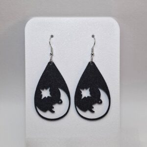 Σκουλαρίκια “Φεγγάρι & Αστέρι” – 3D Printed Moon & Star Jewelry
