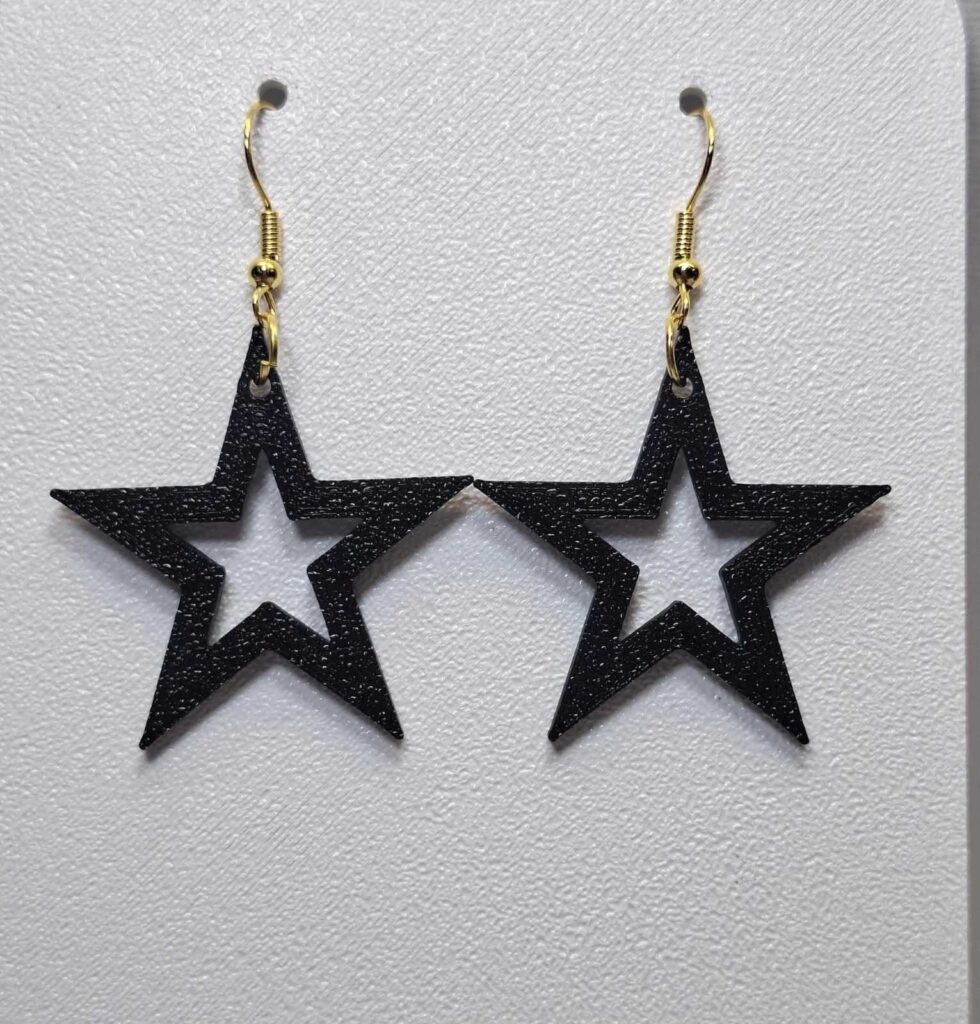 3D Printed Σκουλαρίκια 'Shine bright like a star'