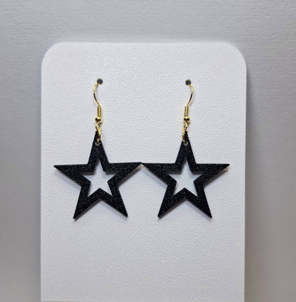 3D Printed Σκουλαρίκια 'Shine bright like a star'
