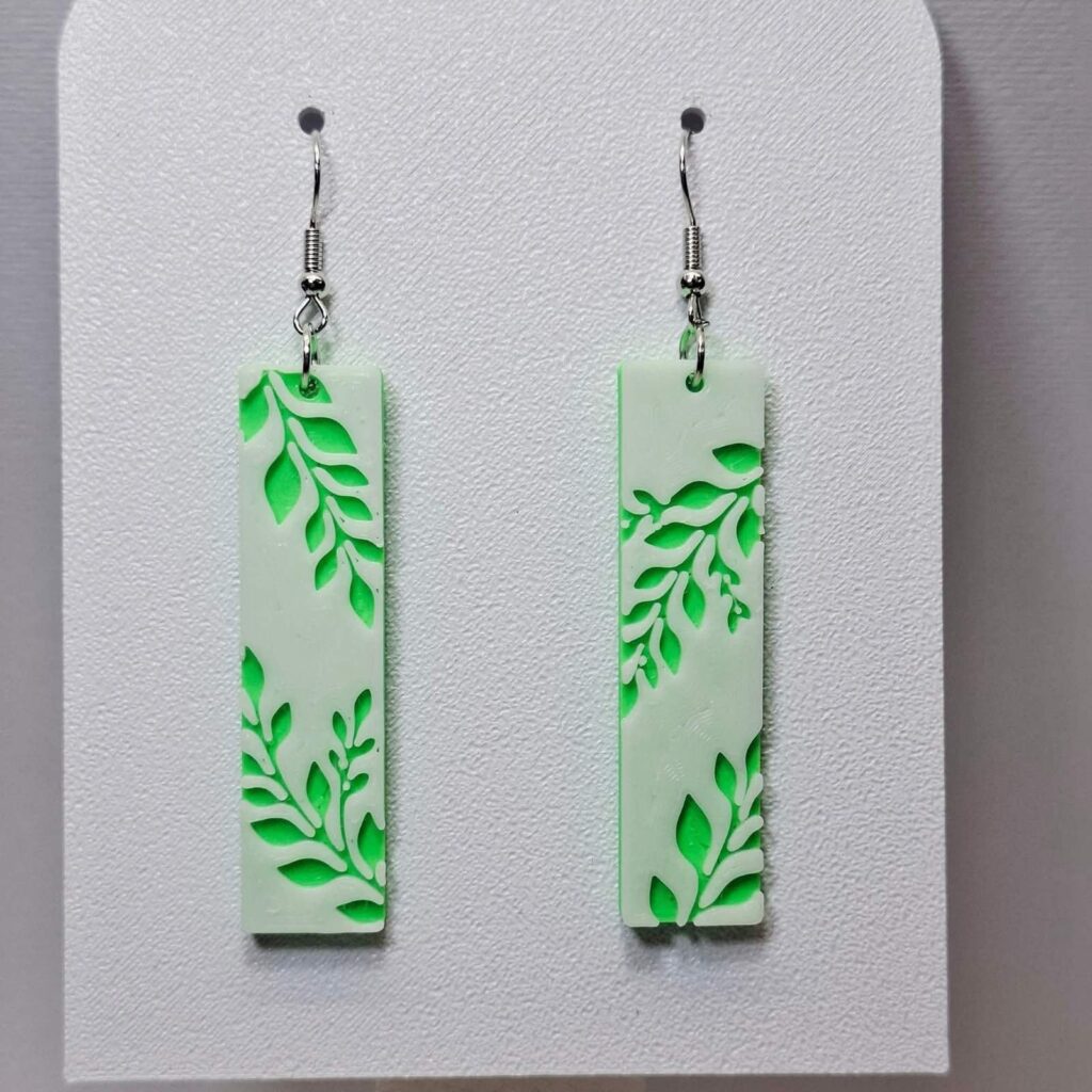 3D Printed Σκουλαρίκια 'Fresh & Botanical Vibes'