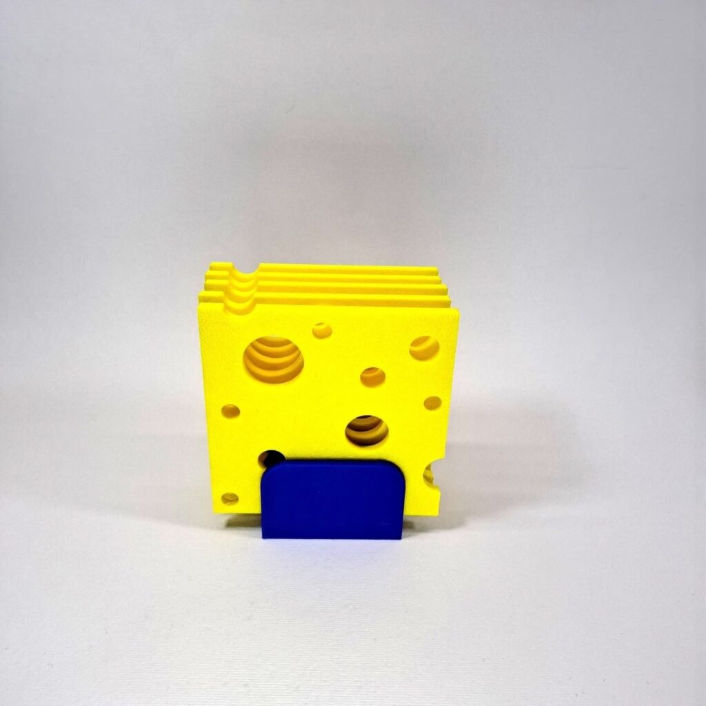 Σετ 4 Σουβέρ "Τυρί" 3D Printed - Cheese Coasters Set "Say Cheese"