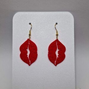 Κόκκινα Σκουλαρίκια “Χείλη – Red Lips Details”