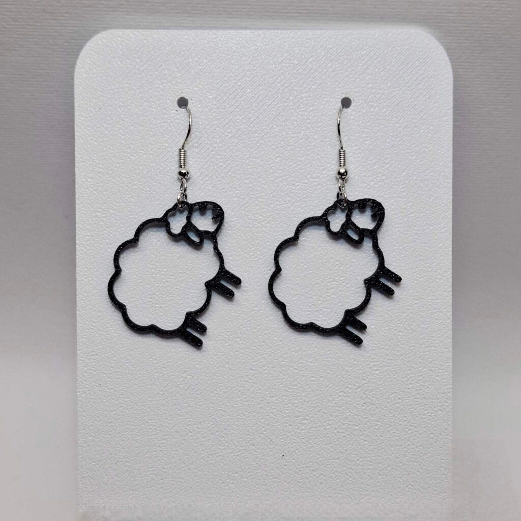 3D Printed Σκουλαρίκια 'Be the Cool Sheep'