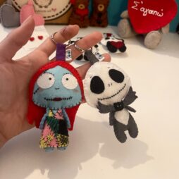 Jack & Sally - Χειροποίητο σετ μπρελόκ