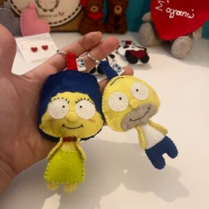 Homer & Margie – Χειροποίητο σετ μπρελόκ