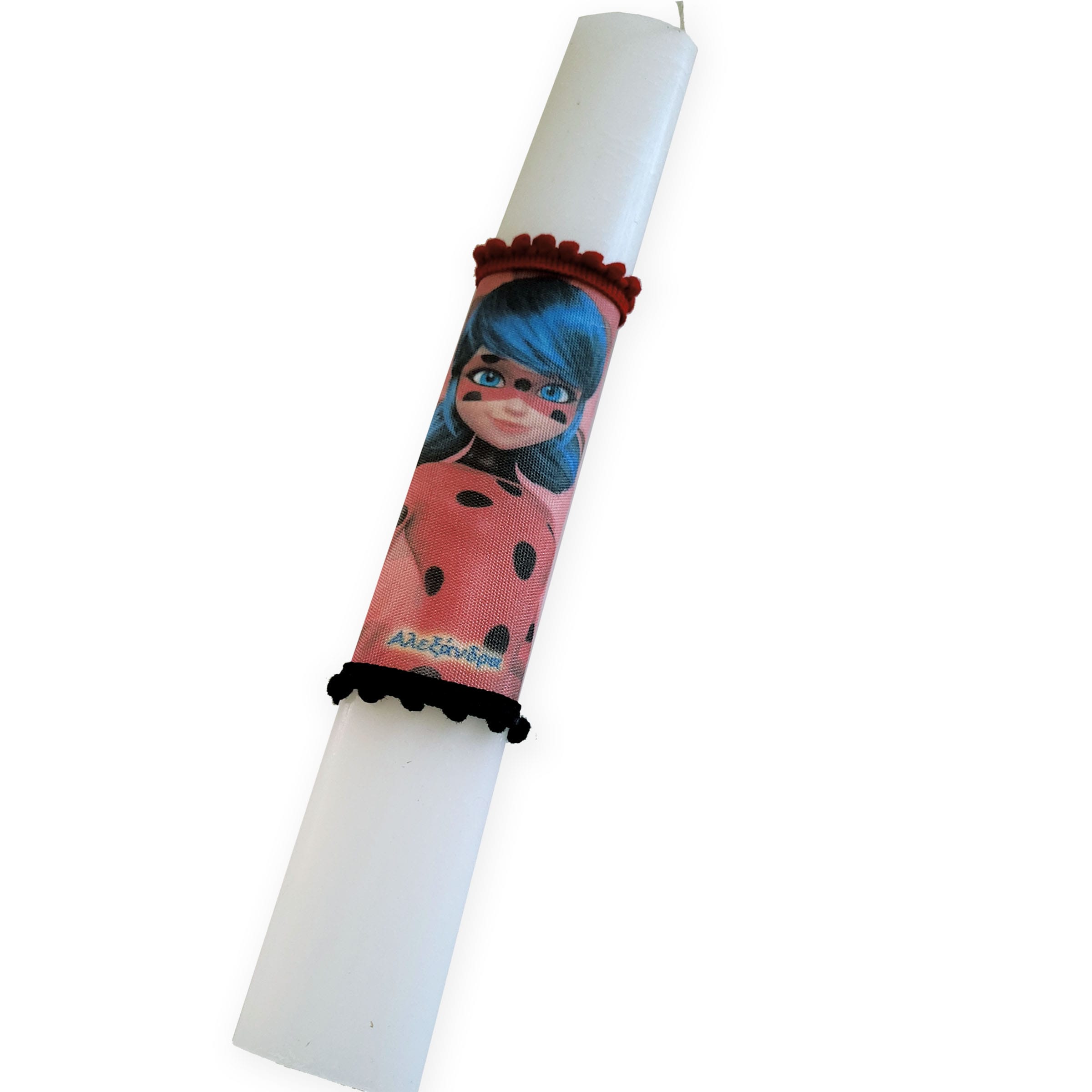 Λαμπάδα Ladybug με το όνομα του παιδιού