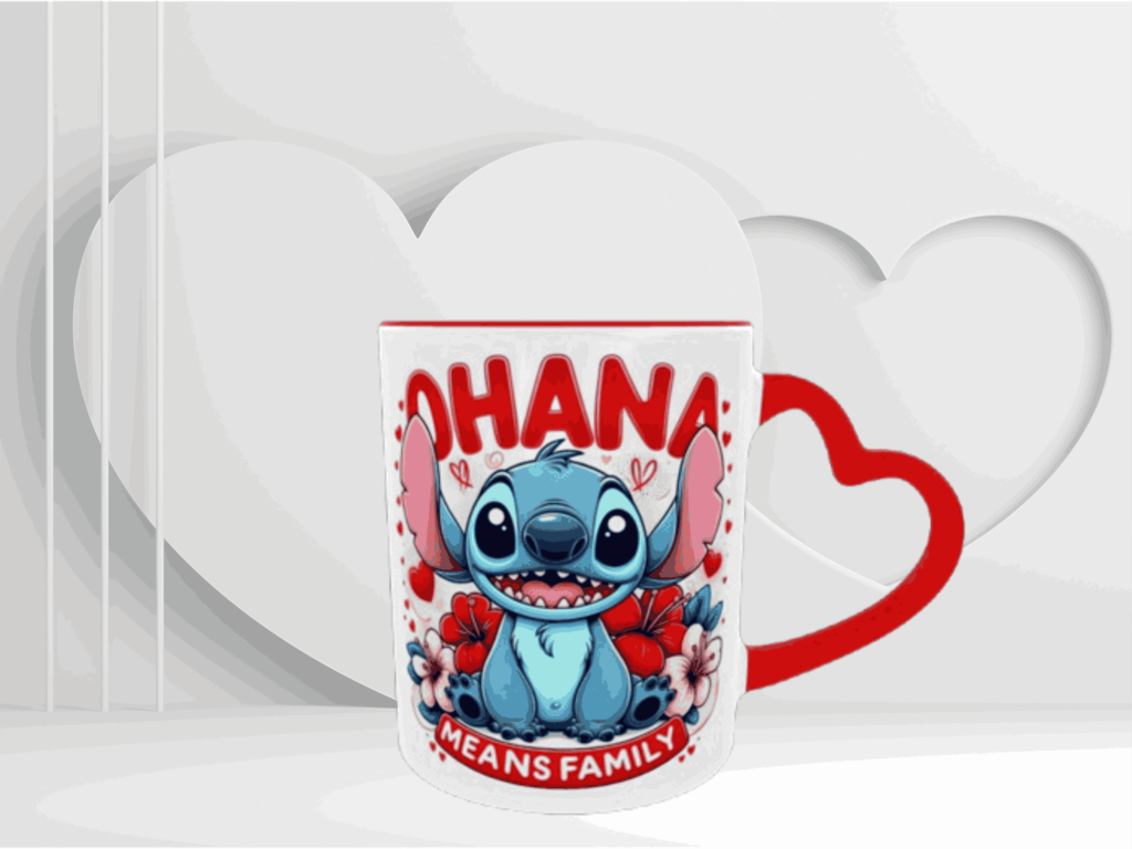 Κούπα Καρδιά Ohana Stitch- Άγιος Βαλεντίνος