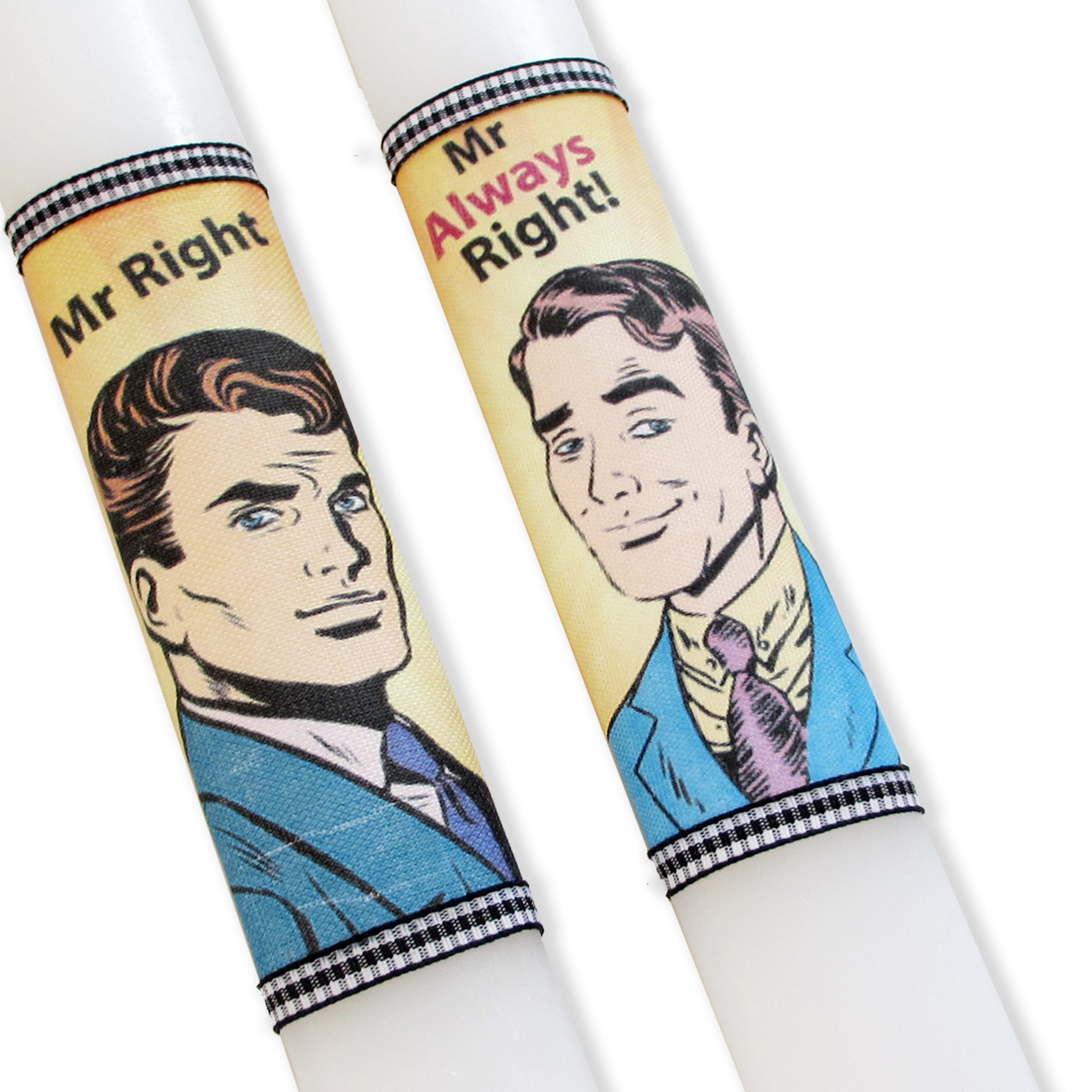 Αρωματικές λαμπάδες pop art άνδρες Σετ των 2τμχ