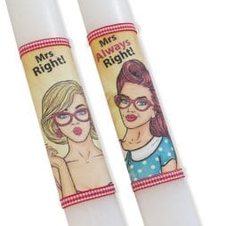 Αρωματικές λαμπάδες pop art γυναίκες Σετ των 2τμχ