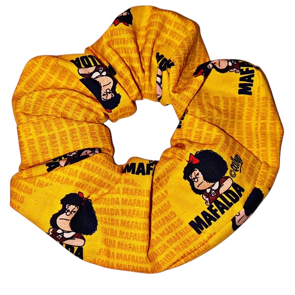 “Mafalda” scrunchie λαστιχάκι μαλλιών normal size