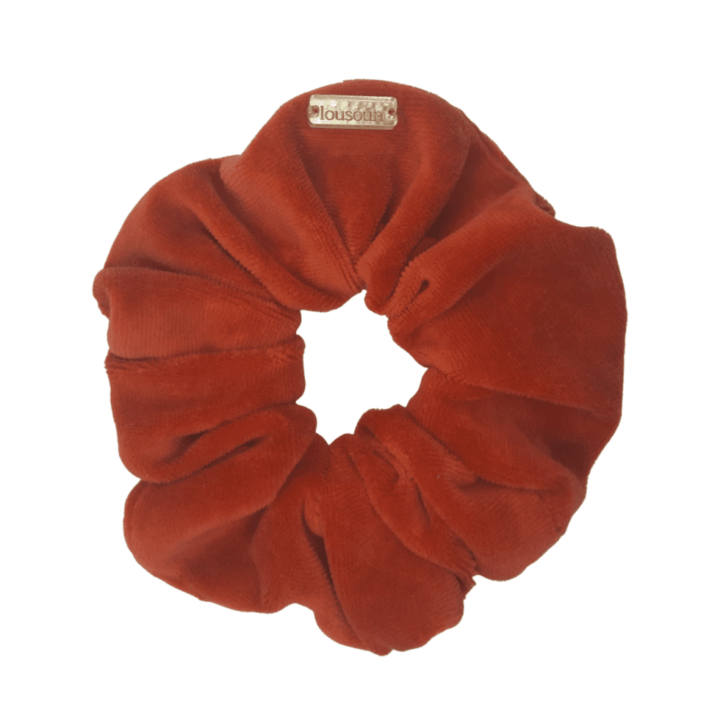 LOUSOUN scrunchie, χειροποίητο λαστιχάκι μαλλιών