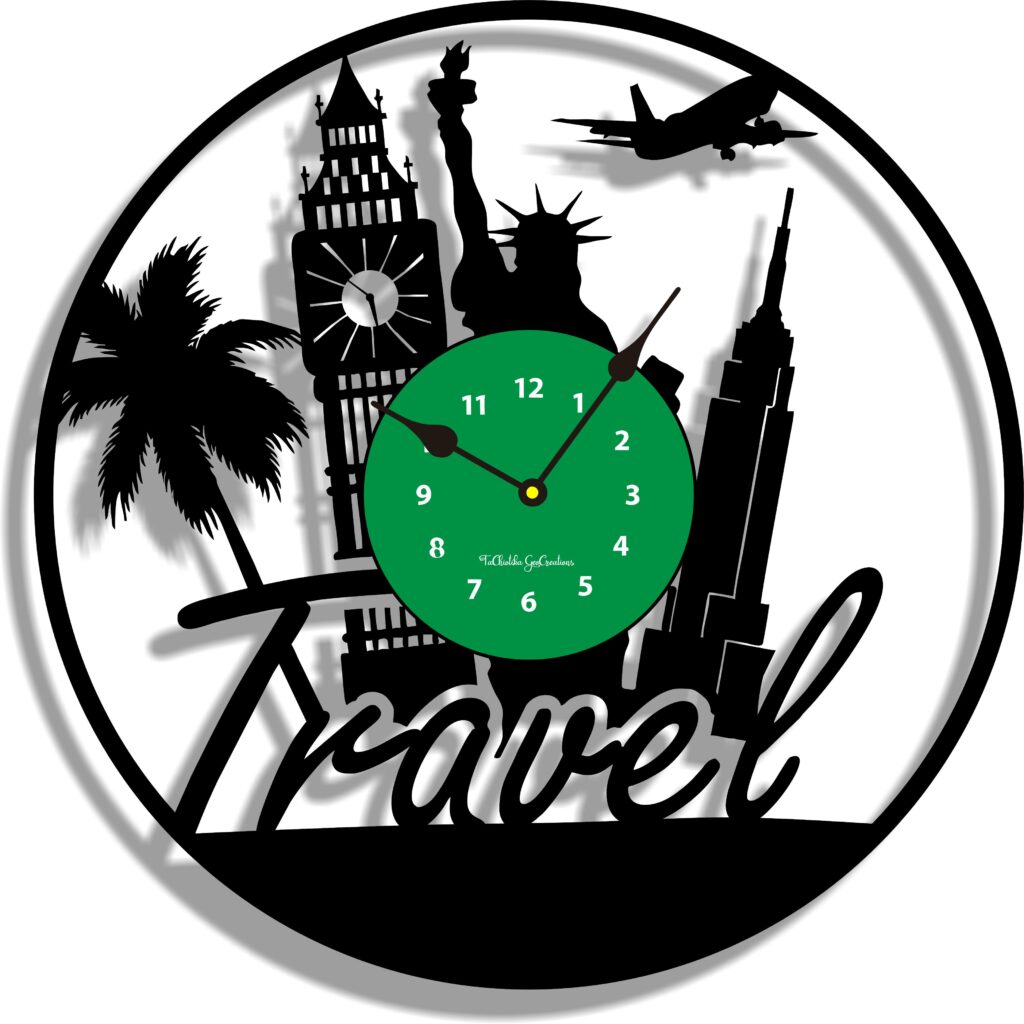 Ρολόι τοίχου από Βινύλιο - Travel