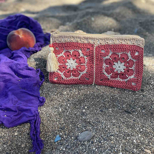 Terracotta Bloom Pouch