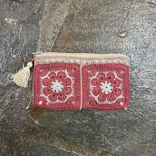 Terracotta Bloom Pouch