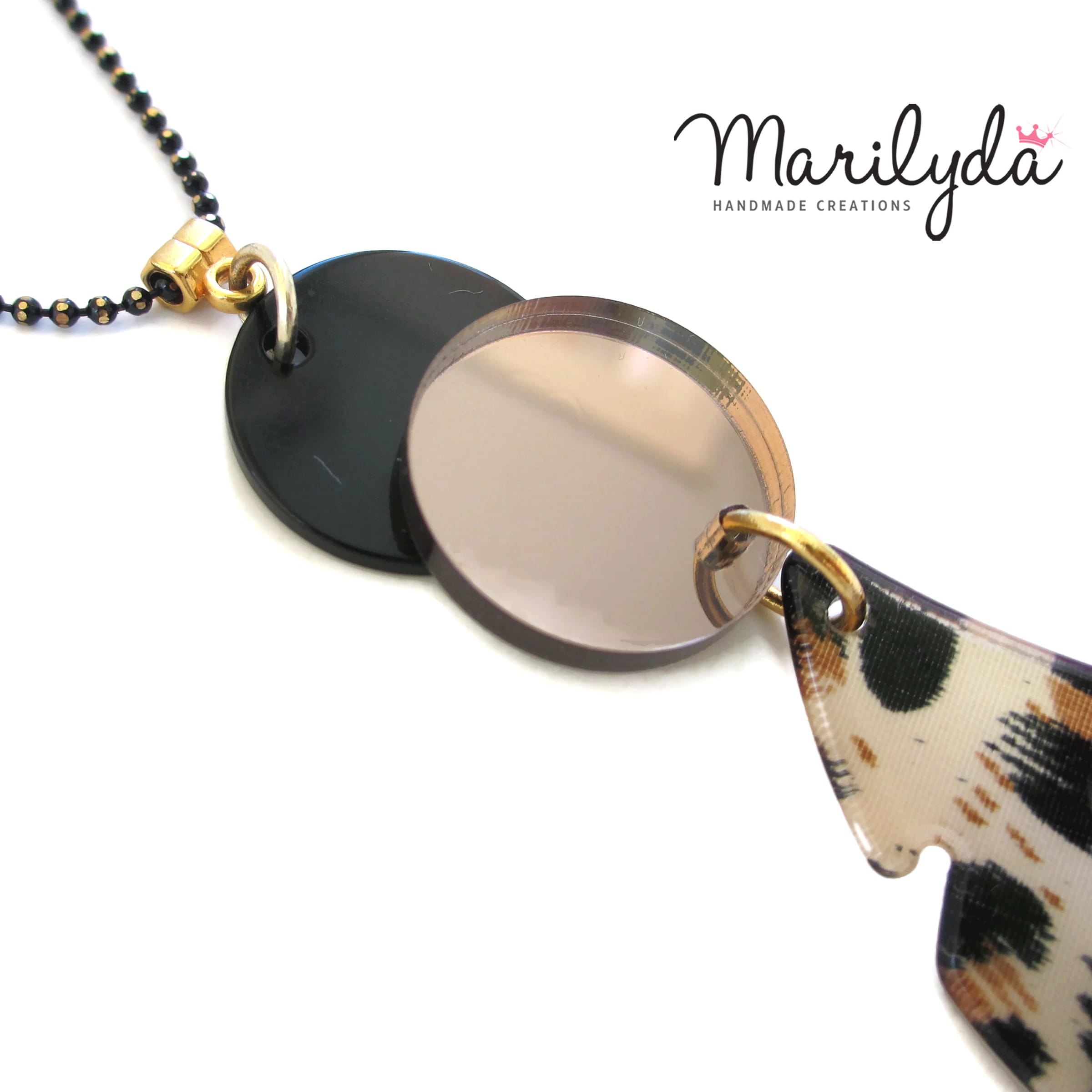 Μακρύ κολιέ Animal Print