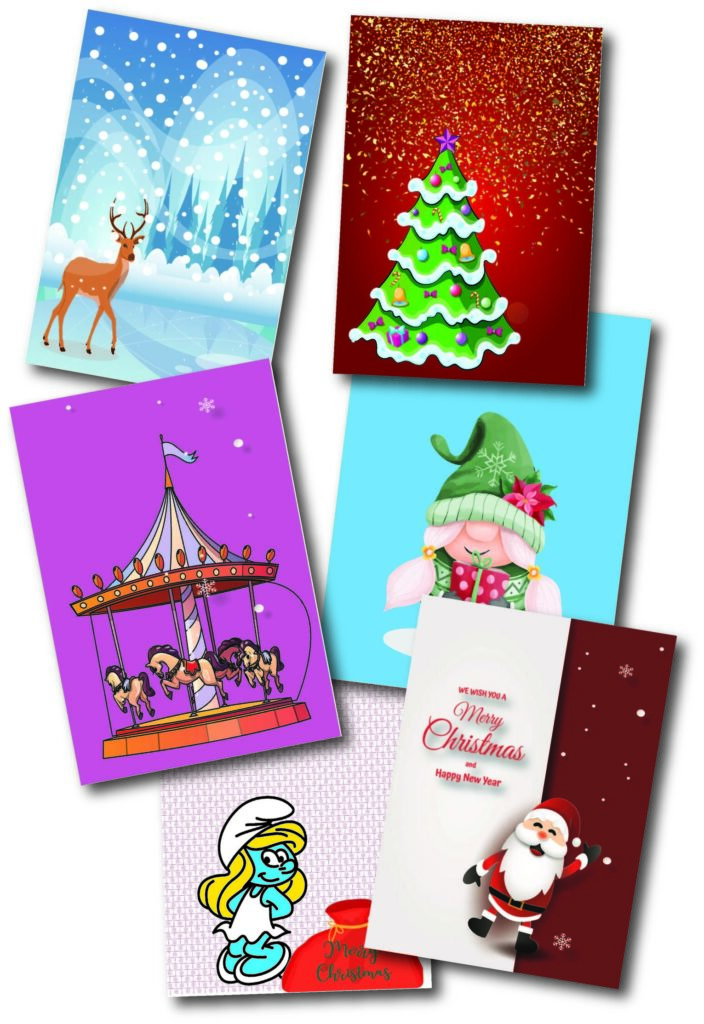 1 μπρελόκ 'Μαμά' & christmas cards.