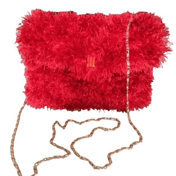 Red Bag Πλεκτή Χειροποίητη Τσάντα