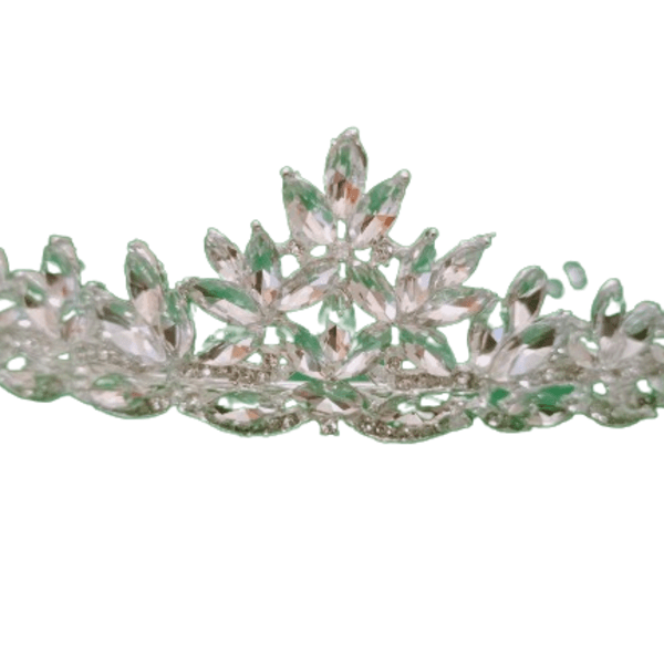 Νυφική Τιάρα Μαλλιών με strass 2