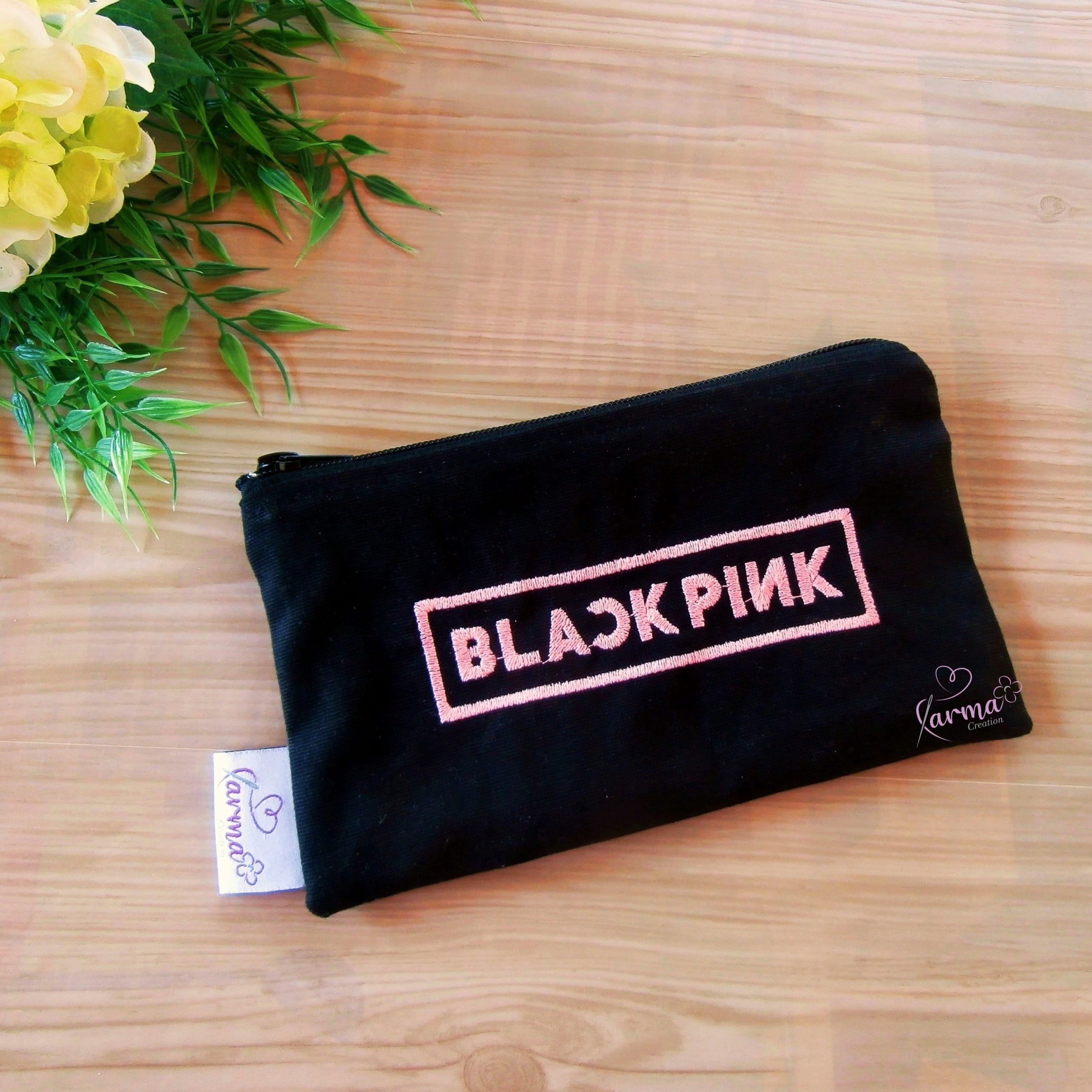 Υφασμάτινη κασετίνα Black Pink