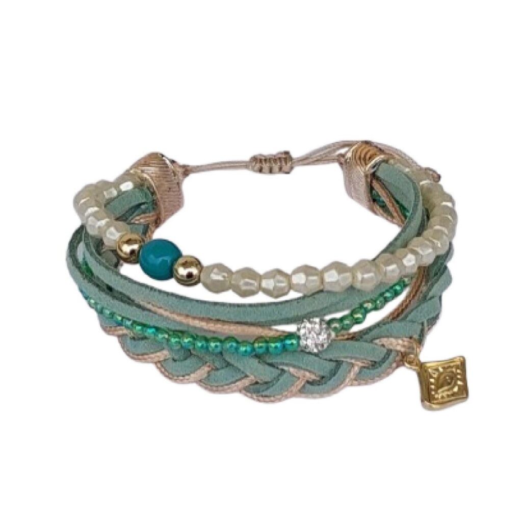 Πολύσειρο boho, handmade βεραμάν βραχιόλι.