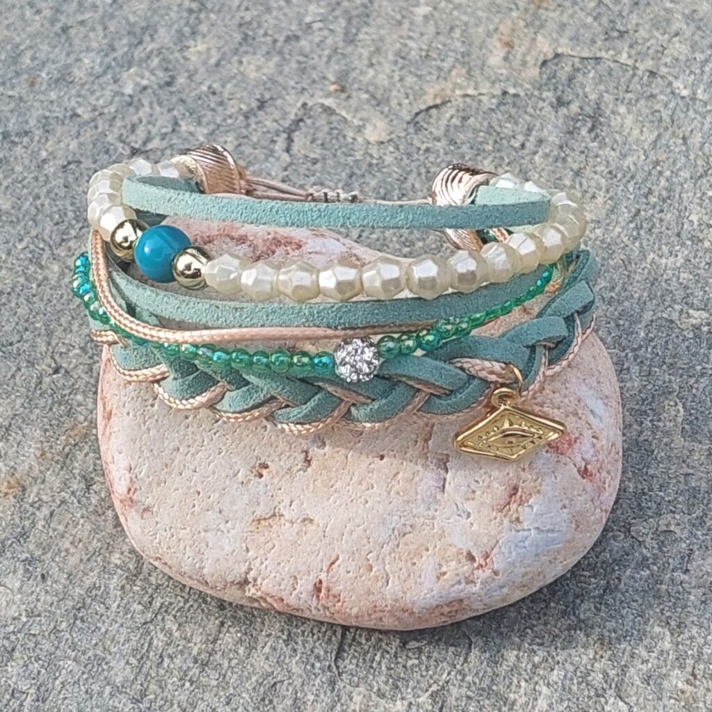 Πολύσειρο boho, handmade βεραμάν βραχιόλι.